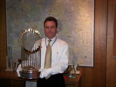White Sox Trophy with Dave Ochal
