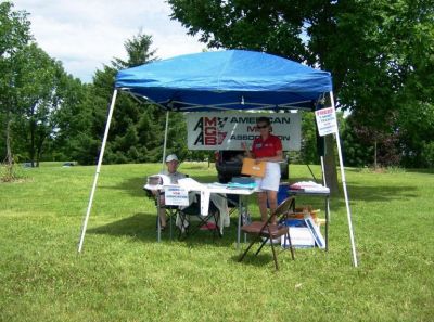 AMGBA Tent at Meet 2010 in Sussex, Wisconsin
