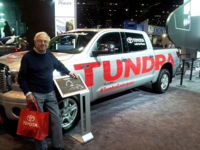 Bruce with Tundra at 2013 Chicago Auto Show
