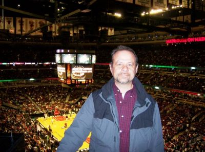 Bulls and Celtics game.  The Bulls won to keep their playoff hopes alive.
