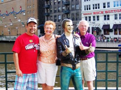 Frank Ochal, Margie Springer, "Fonzie" and Bruce Magers in Milwaukee
