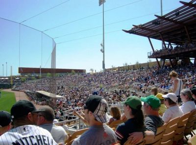 White Sox and Cubs spring training game at Camelback Ranch in Glendale, Arizona
