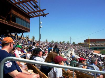 White Sox and Cubs spring training game at Camelback Ranch in Glendale, Arizona
