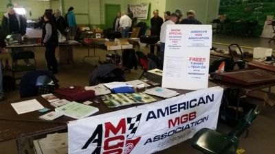 AMGBA Table at British Car Autojumble in Wheaton, Illinois

