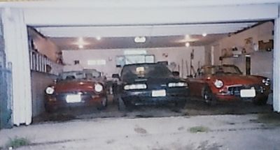 Franks 3 cars in garage
