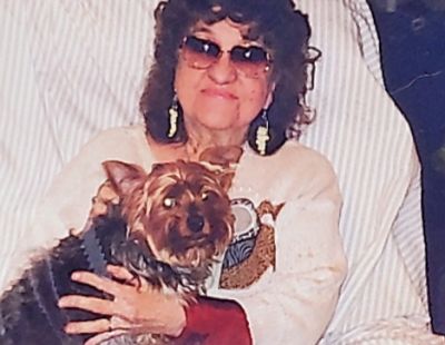 Mom with Jennys dog
