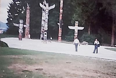 Totem Poles near the WA BC border
